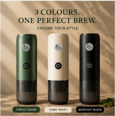 First Pour™ Espresso Pro | Self-Heating Portable Coffee Maker